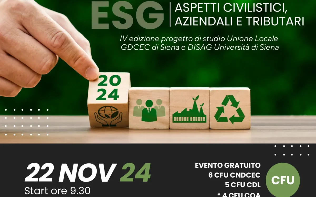 copertina evento esg 22 nov ugdcec siena